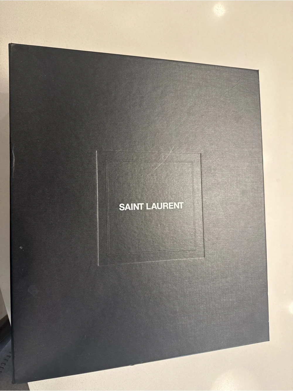 Yves Saint Laurent Black Suede Chelsea Boot